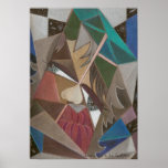 'Faceted in Space' art poster