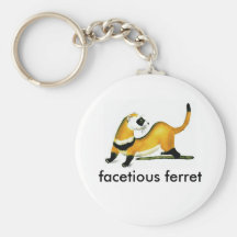 facetious ferret keychain
