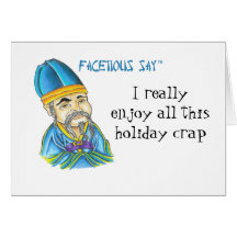 Facetious Say Greeting Cards