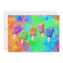 Facets of Color Party Invitations