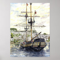 Facing Fowey Poster