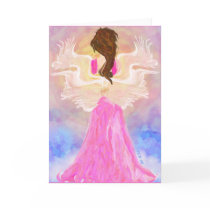 "Facing The Sun" Angel Art Card