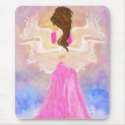 Facing The Sun Angel Mousepad by Victoreeah Facing The Sun Angel Mousepad