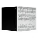 Facsimile of a page of music 3 ring binders