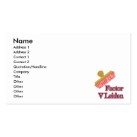 Factor V Leiden Business Card Templates