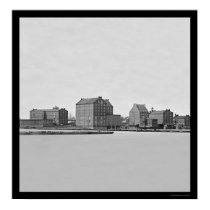 Factories on the James River in Richmond, VA 1865 posters