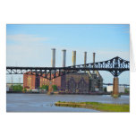 Factory Behind the Bridge Card