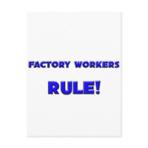 Factory Workers Rule! postcards by professions Factory Workers Rule! postcards