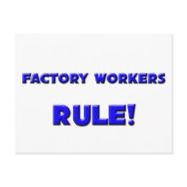 Factory Workers Rule! postcards by professions Factory Workers Rule! postcards