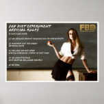 Fad Diet Experiment Rules posters