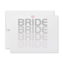 Fade Gray Bride Tshirts and Gifts Custom Announcement
