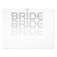 Fade Gray Bride Tshirts and Gifts Custom Announcement