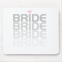 Fade Gray Bride Tshirts and Gifts Mouse Pad