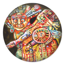 Fade to Black Round Stickers