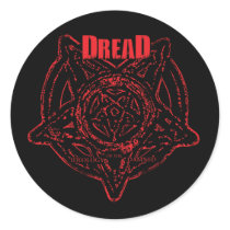 Fade to Black Round Stickers