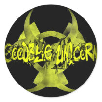 Fade to Black Round Stickers