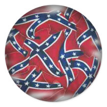 Fade to Black Round Stickers