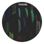 Fade to Black Round Stickers