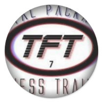 Fade to Black Round Stickers