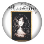 Fade to Black Round Stickers