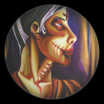Fade to Black Round Stickers stickers