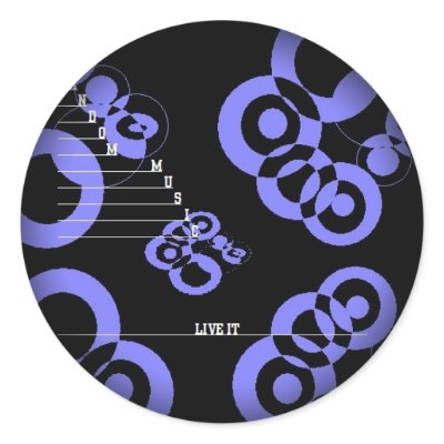 Fade to Black Round Stickers by randommusic