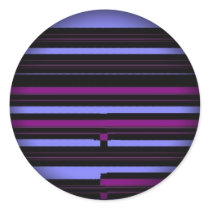 Fade to Black Round Stickers