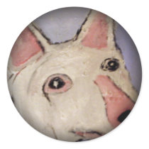 Fade to Black Round Stickers