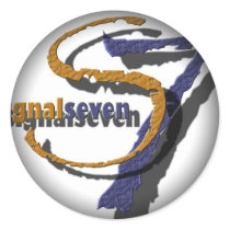 Fade to Black Round Stickers by signalseven Fade to Black Round Stickers