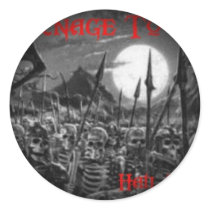 Fade to Black Round Stickers by fromcarnage2genocide Fade to Black Round Stickers