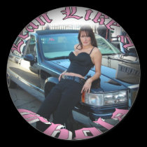 Fade to Black Round Stickers
