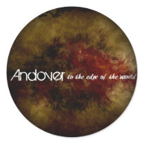 Fade to Black Round Stickers