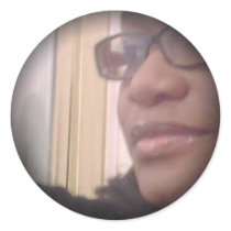 Fade to Black Round Stickers by mayasenterprise Fade to Black Round Stickers