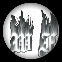 Fade to Black Round Stickers stickers