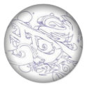Fade to Black Round Stickers