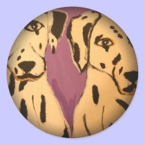 Fade to Black Round Stickers stickers