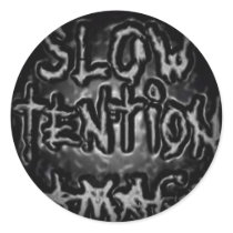 Fade to Black Round Stickers by weekendswaptours Fade to Black Round Stickers