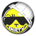 Fade to Black Round Stickers by LTRobinson Fade to Black Round Stickers