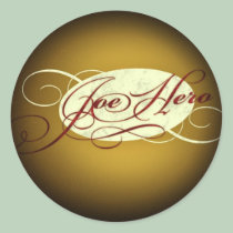 Fade to Black Round Stickers stickers