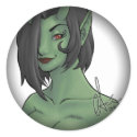 Fade to Black Round Stickers
