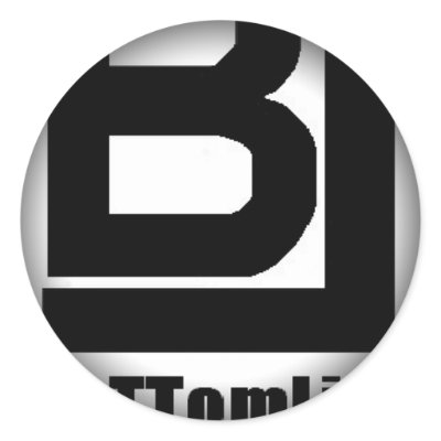 Fade to Black Round Stickers by youngsmiff