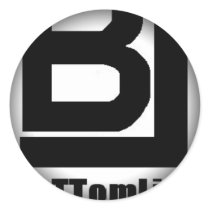 Fade to Black Round Stickers by youngsmiff Fade to Black Round Stickers