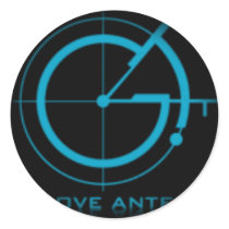 Fade to Black Round Stickers