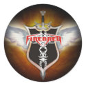 Fade to Black Round Stickers by firebred Fade to Black Round Stickers