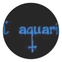 Fade to Black Round Stickers