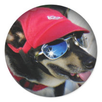Fade to Black Round Stickers by GIZ_GEAR Fade to Black Round Stickers