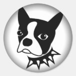 Fade to Black Round Stickers stickers