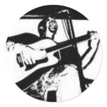 Fade to Black Round Stickers - Customized