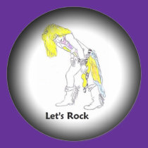 Fade to Black Round Stickers - Customized stickers