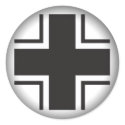 Fade to Black Round Stickers - Luftwaffe World War by raptour Fade to Black Round Stickers - Luftwaffe World War